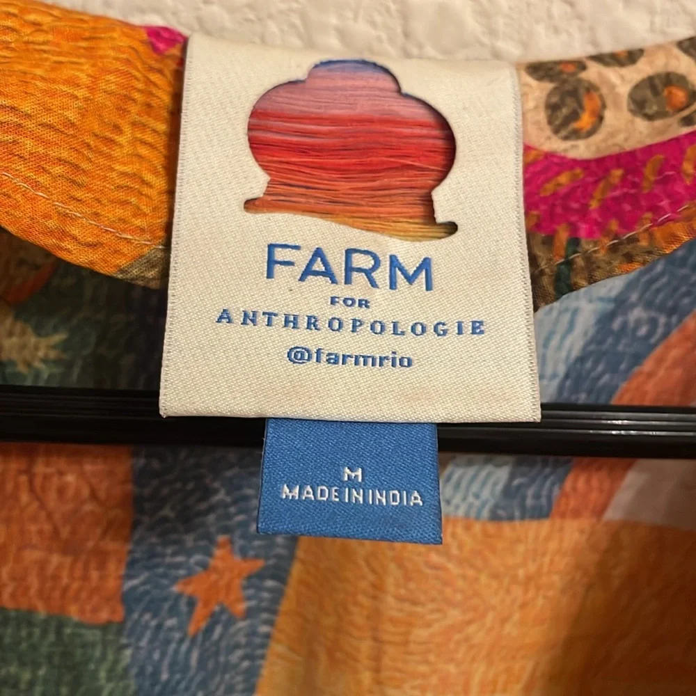 Farm Rio for Anthropologie Feline dress . Size M . Excellent condition - Picture 2 of 7